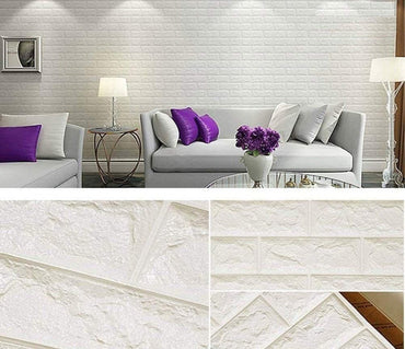 3D BRICK FOAM WALLPAPER