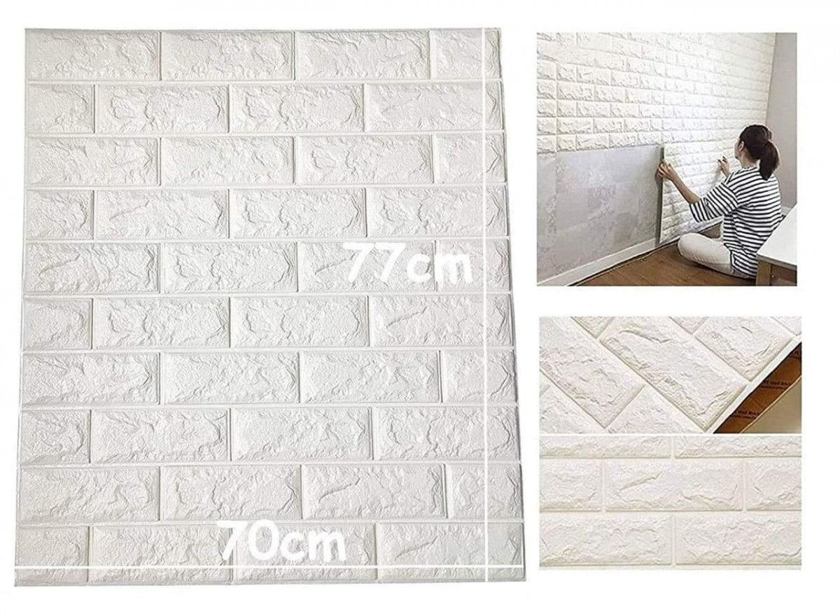 3D BRICK FOAM WALLPAPER
