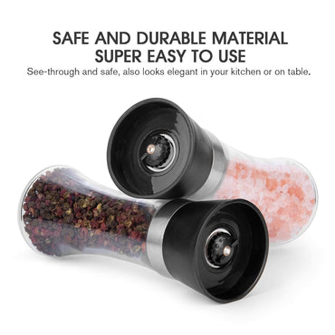 GLASS SALT PEPPER GRINDER