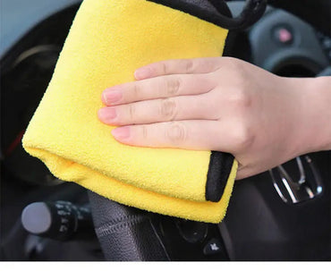 MICROFIBER CAR TOWEL CLEANING CLOTH WASH TOWEL (PACK OF 3)