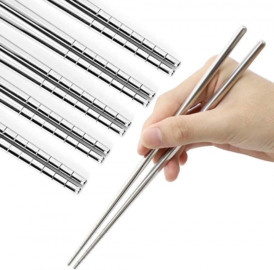 SET OF 5 STAINLESS STEEL CHOPSTICK