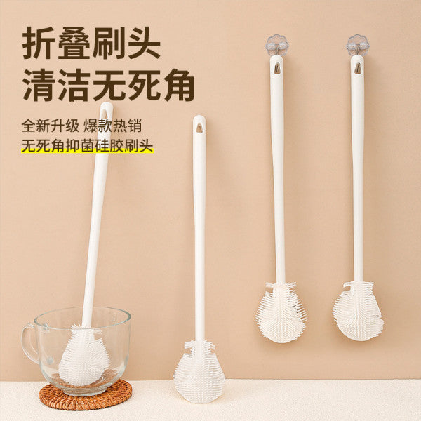 SILICONE BOTTLE CLEANING BRUSH WHITE (PACK OF 3)