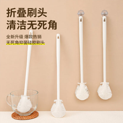 SILICONE BOTTLE CLEANING BRUSH WHITE (PACK OF 3)