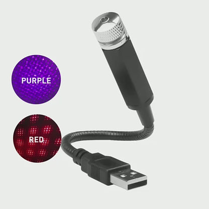 USB LED CAR PROJECTOR DECORATIVE LIGHT
